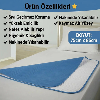 Tuvalet Eğitimi Yıkanabilir Sıvı Geçirmez Yatak Koruyucu